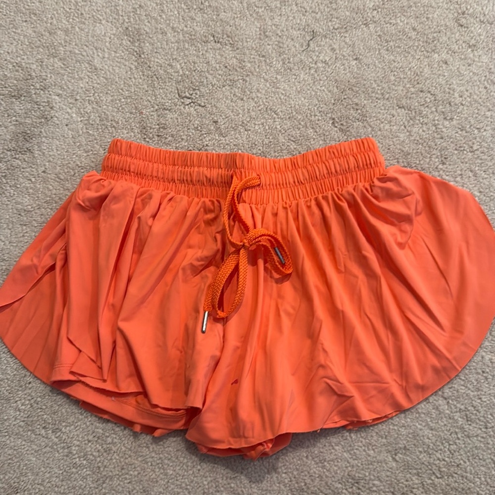 Orange Amazon shorts